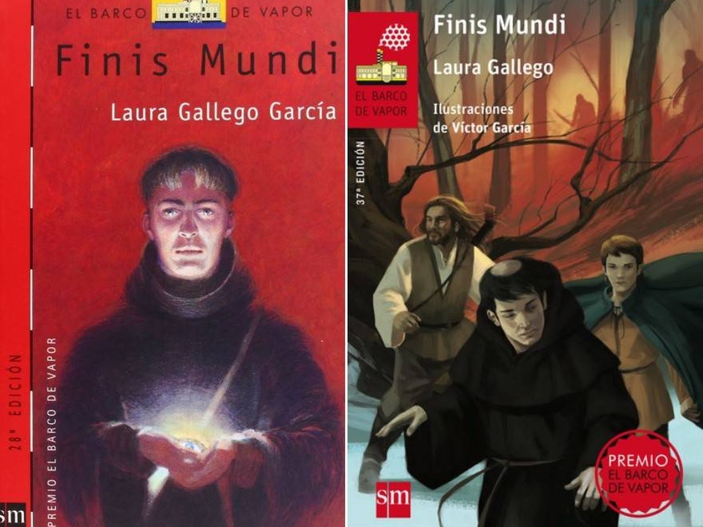 'Finis Mundi', de Laura Gallego, antes y después de la renovación. 