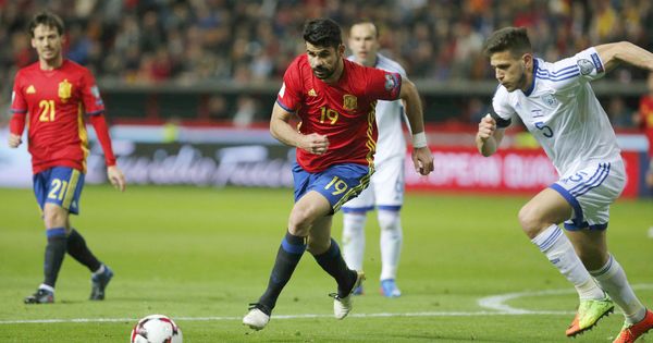 Foto: Diego Costa, en un partido con España. (EFE) 