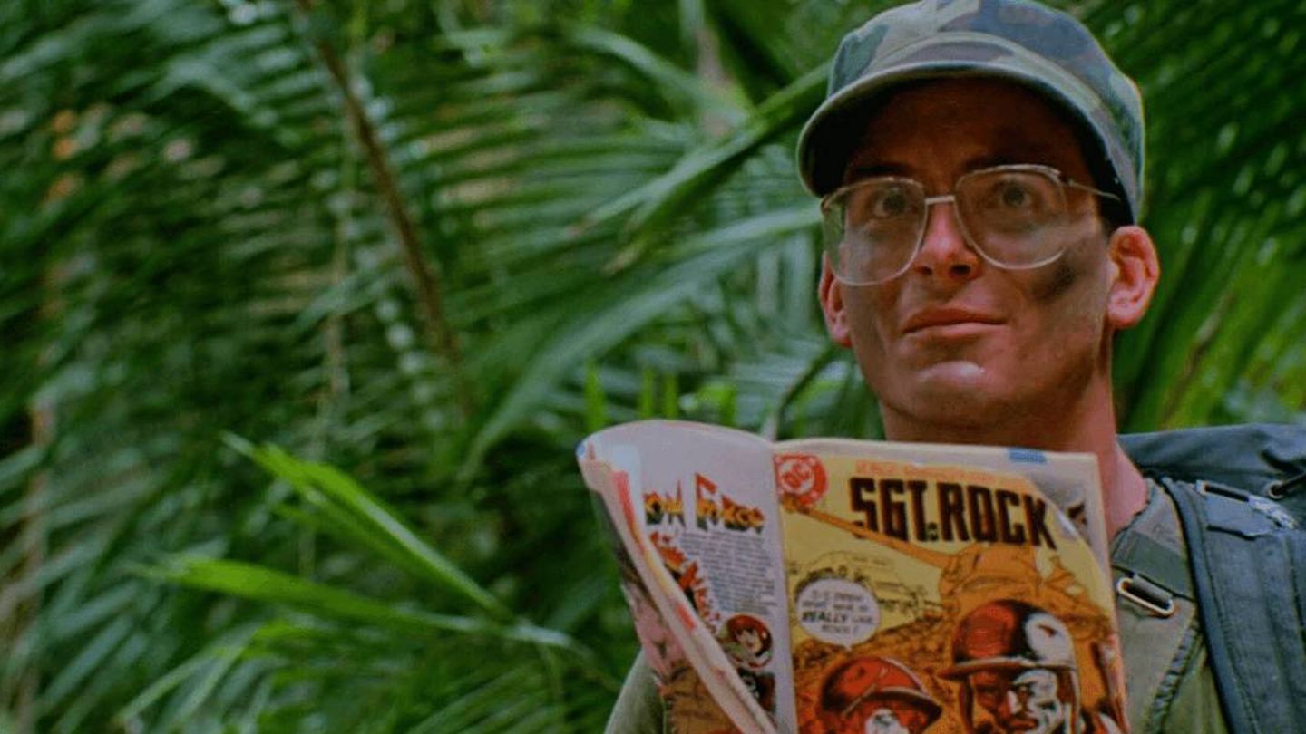 Shane Black como Hawkins en la 'Predator' de 1987.