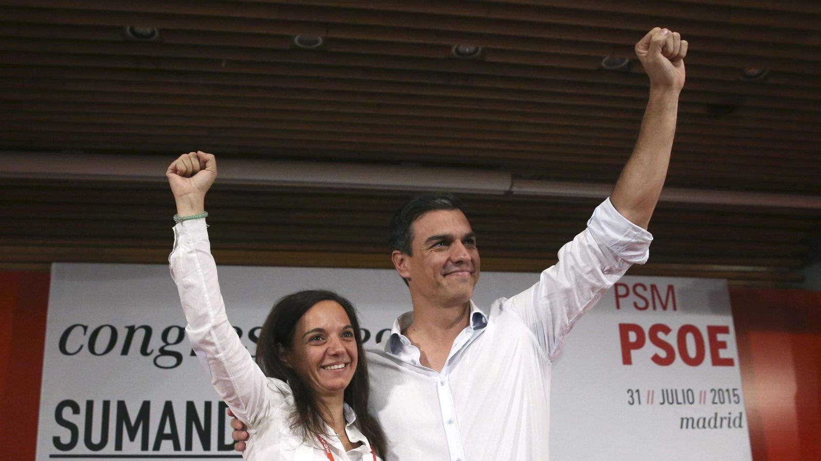 Foto: Pedro Sánchez, secretario general del PSOE, durante el congreso regional extraordinario de su partido. (EFE)