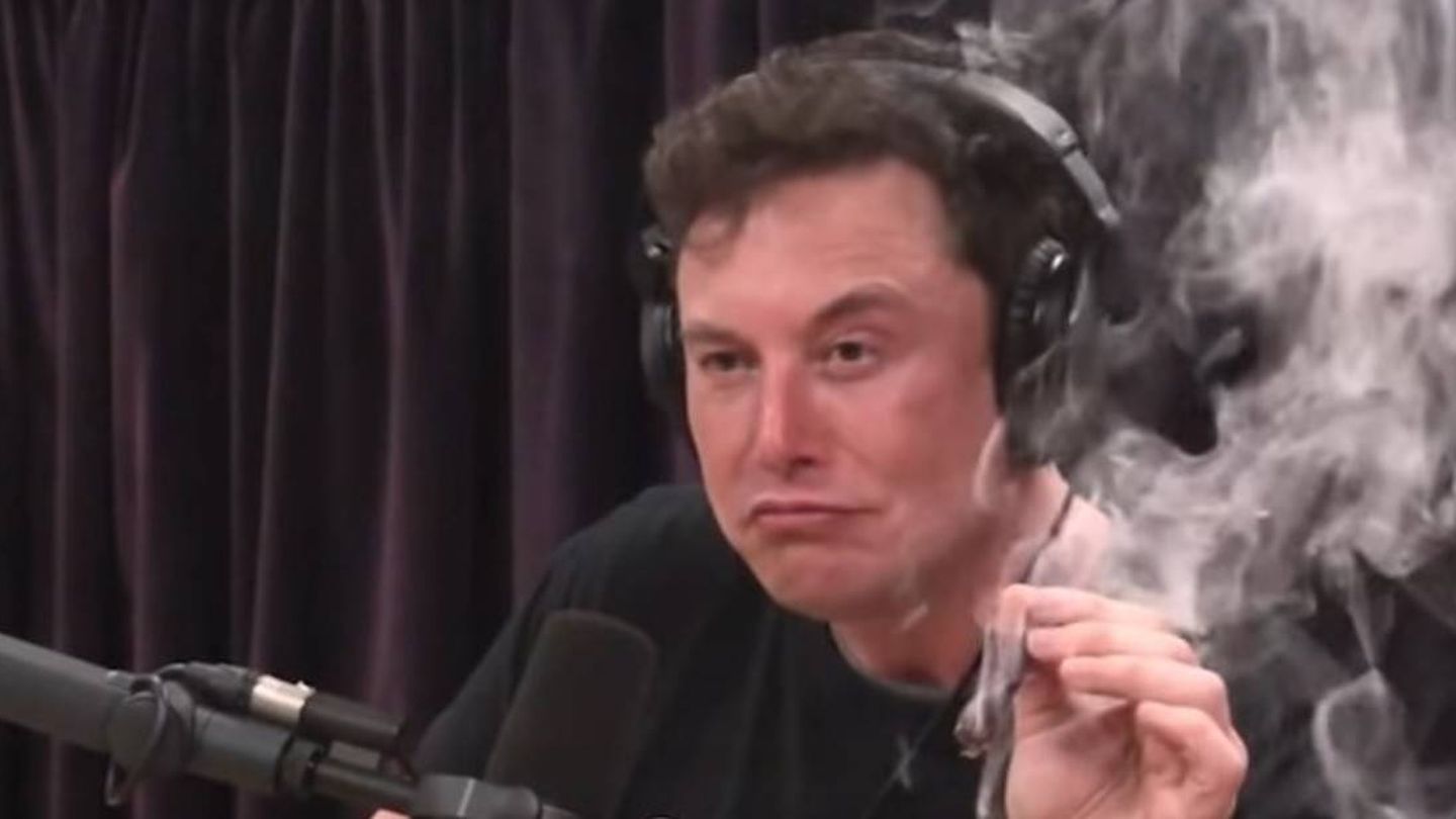 Elon Musk y su porro, más chulos que un ocho