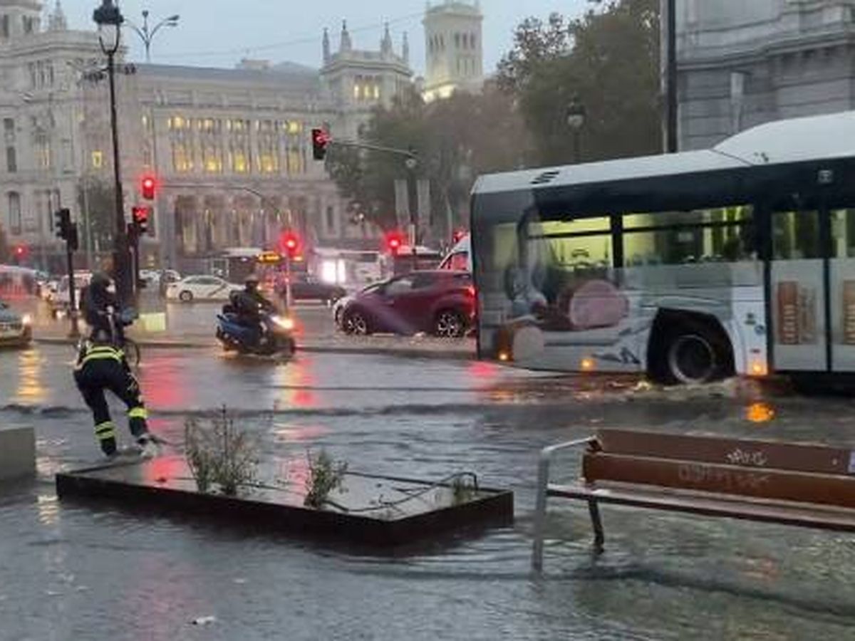 Foto: Inundaciones en Madrid: estos son la imágenes y retenciones de tráfico que han dejado las lluvias en la capital. (Twitter)