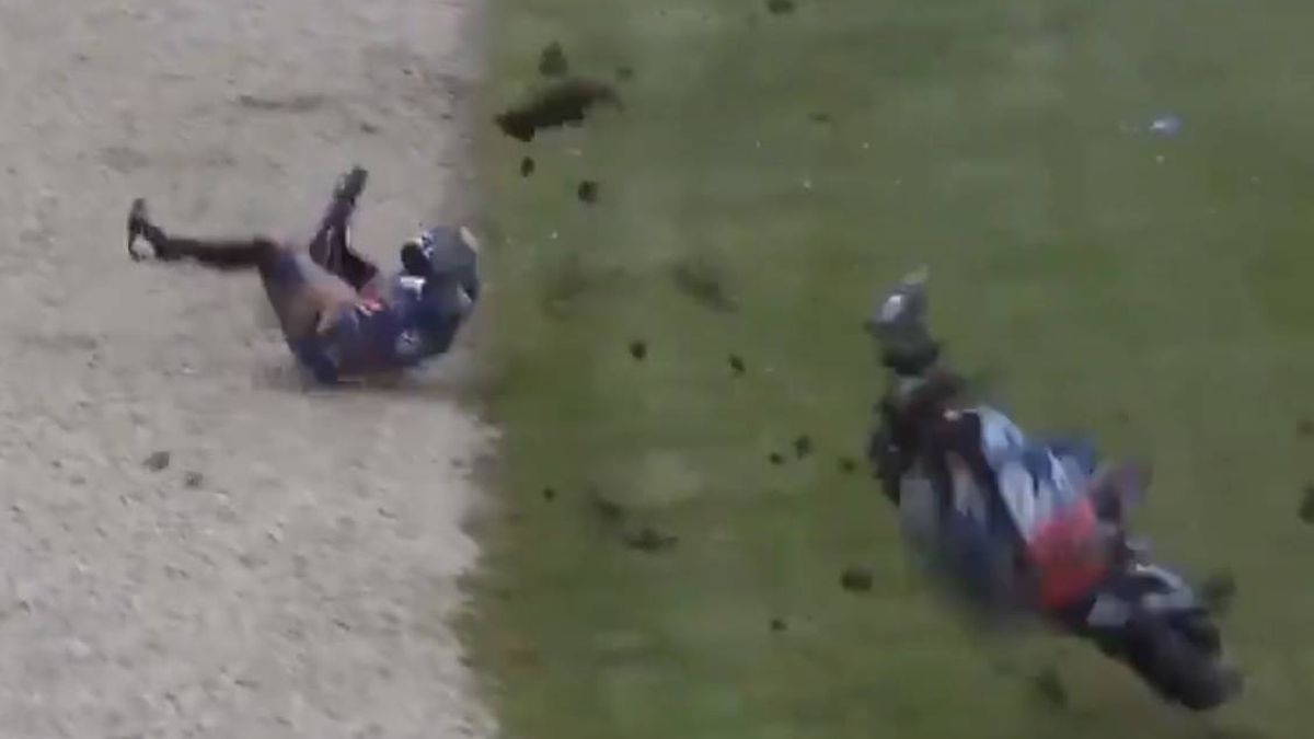 La feísima caída de Miguel Oliveira y el vendaval en MotoGP que suspendió la 'qualy'