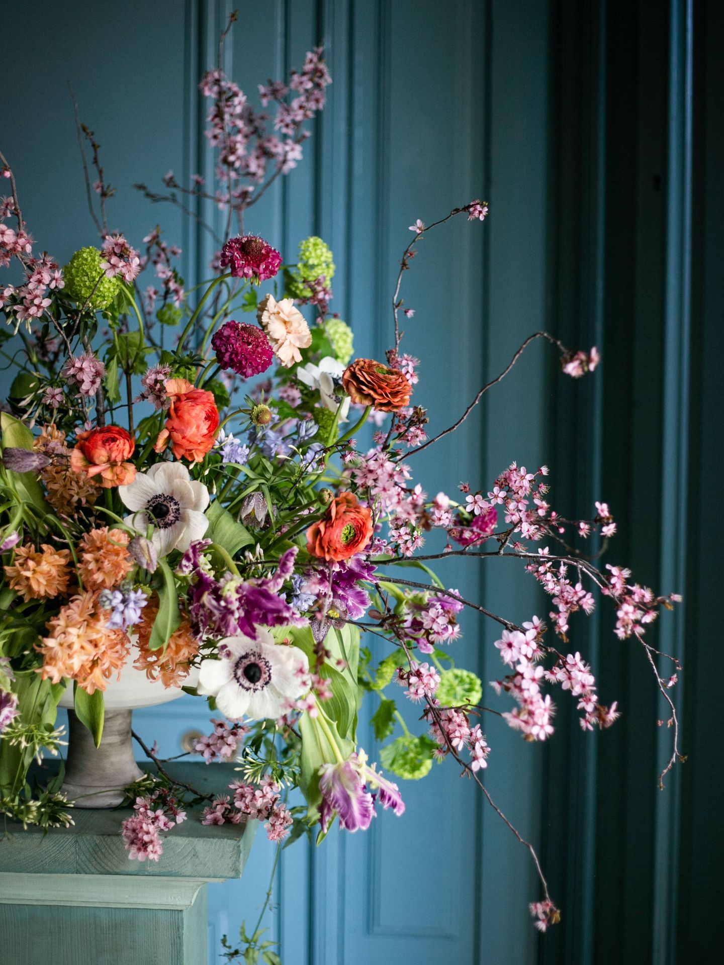 Arreglo floral de Sally Hambleton. (Cortesía)