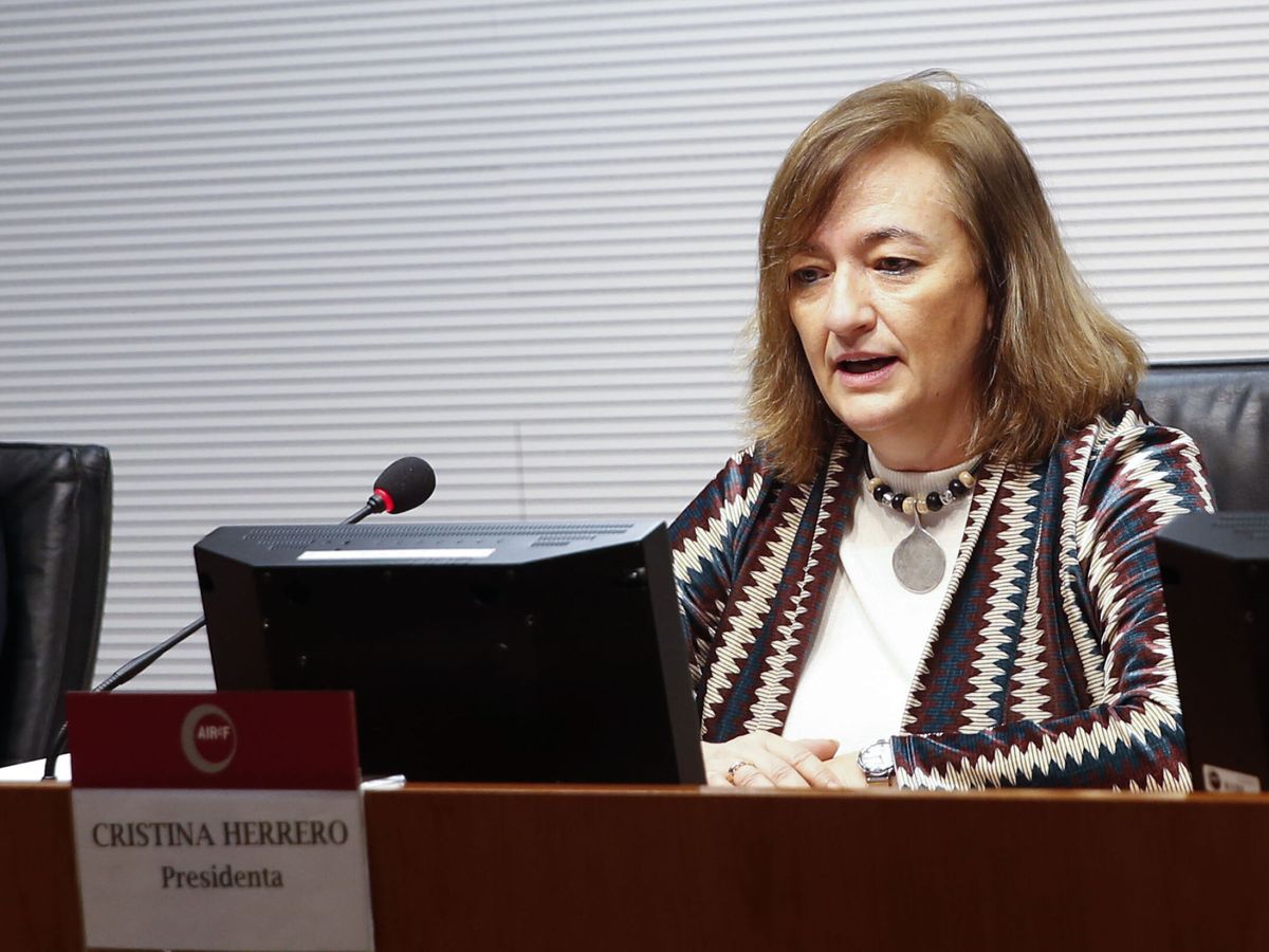 Foto: La presidenta de la Autoridad Fiscal, Cristina Herrero. (EFE/Víctor Casado)