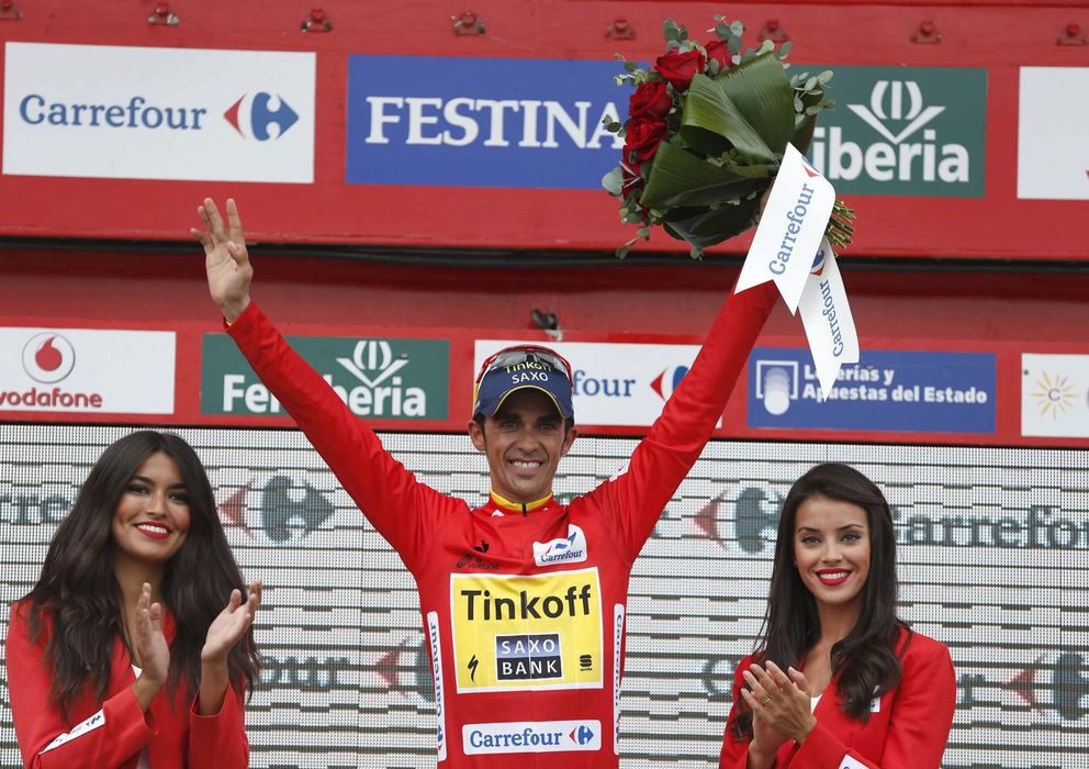 Foto: Contador es virtual ganador de la Vuelta (EFE)