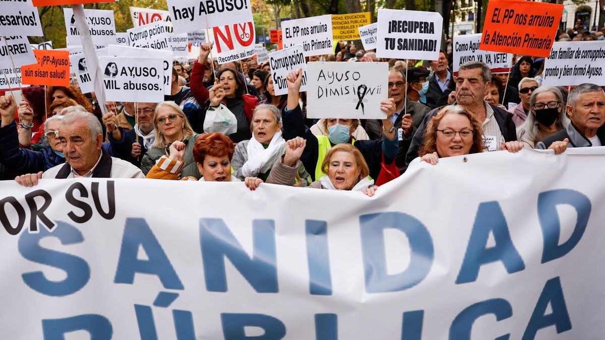 Estas son las incidencias que provocan la protesta sanitaria en Madrid