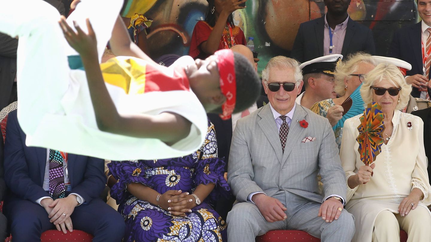 El príncipe Carlos y Camilla, de visita en Ghana. (Getty)