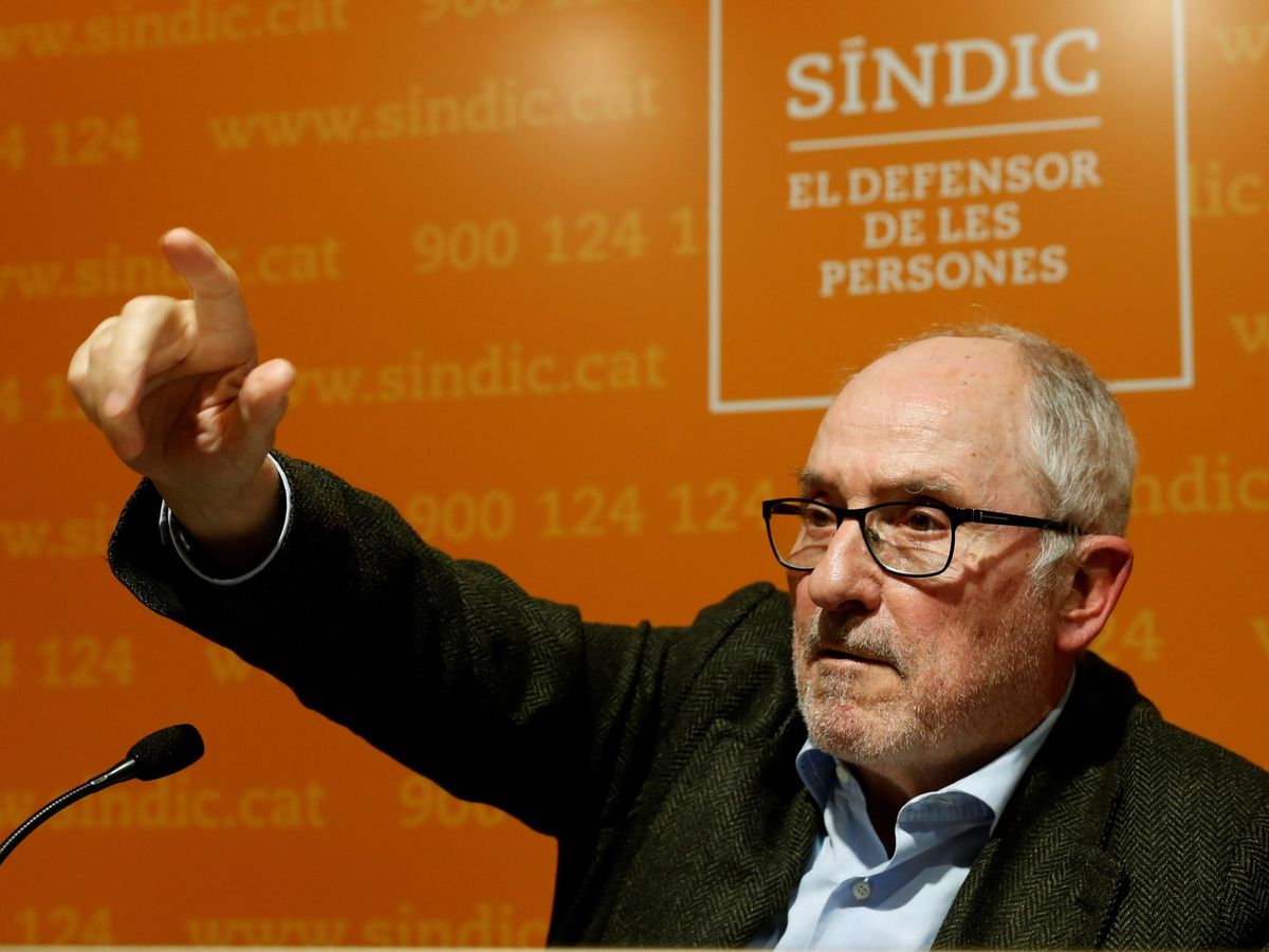 Foto: El 'síndic de greuges', Rafael Ribó, en una rueda de prensa. (EFE)