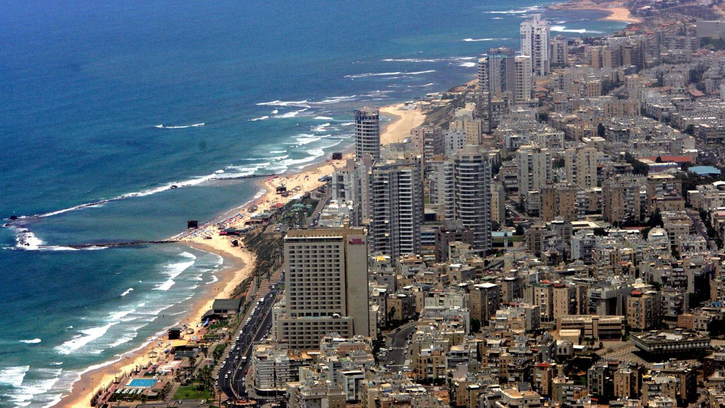 Vista aérea de Tel Aviv. (Getty)