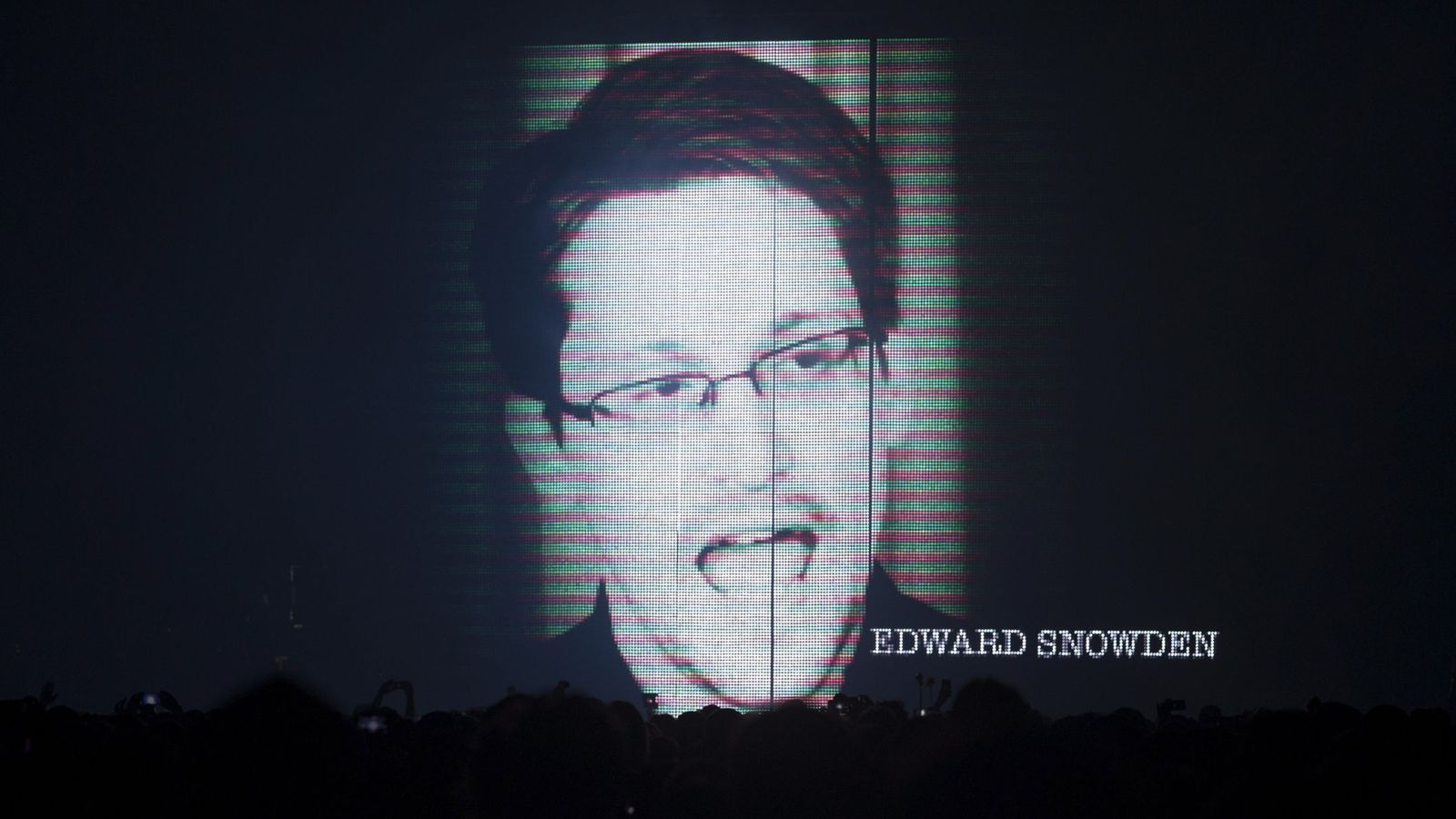 Foto: Snowden en el Sónar de Barcelona. (EFE)