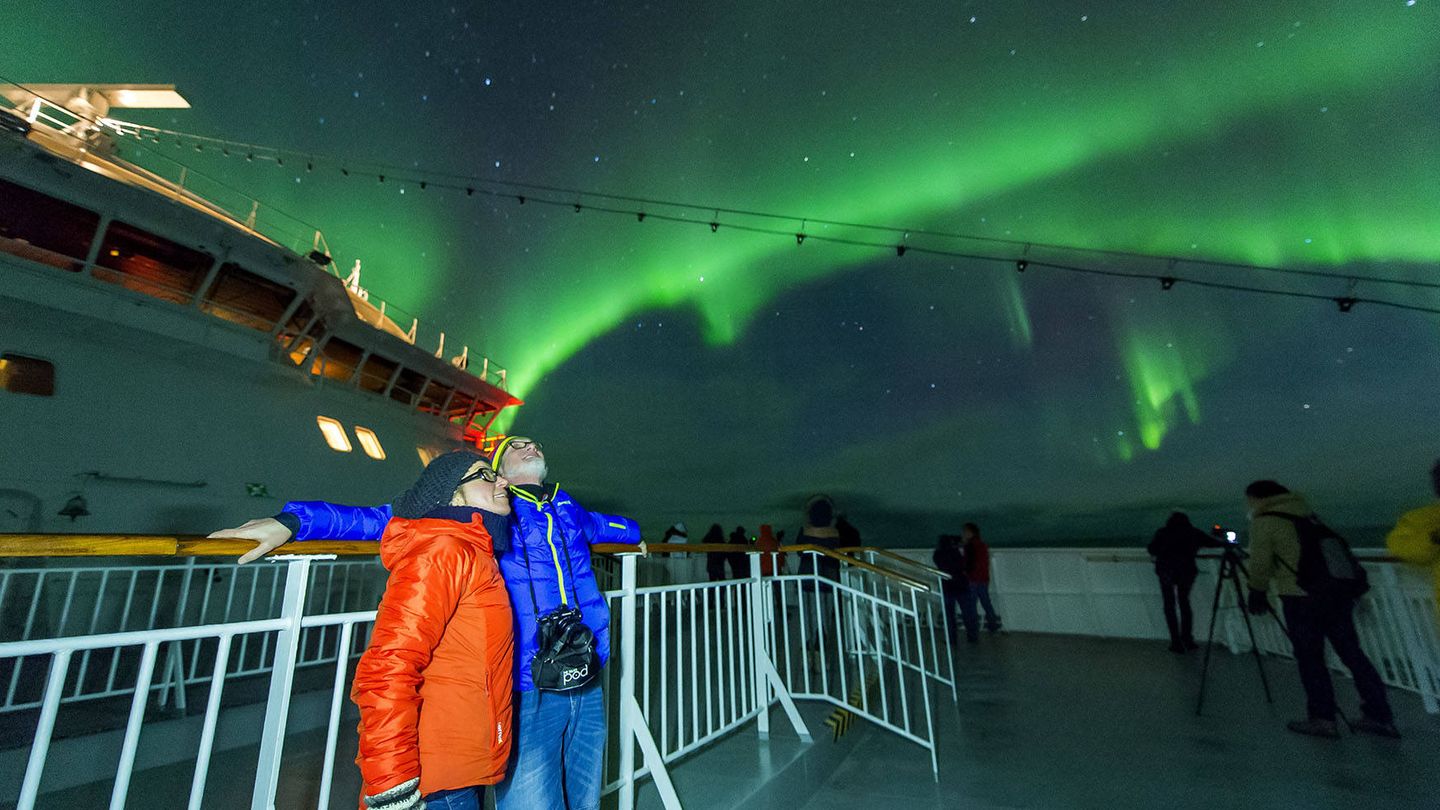 A bordo del Expreso del Litoral. (Foto: Hurtigruten)