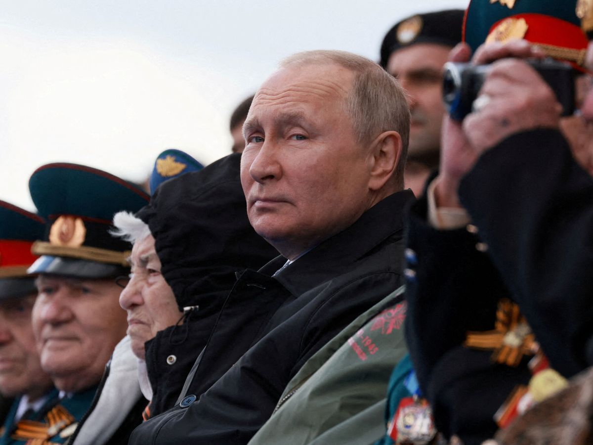 Foto: Putin, el Día de la Victoria. (Reuters/Sputnik/Mikhail Metzel)