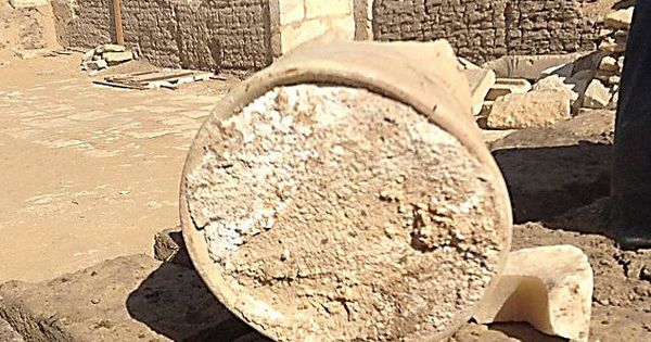 Foto: El queso de 3200 años encontrado en Egipto (Foto: E.Greco)