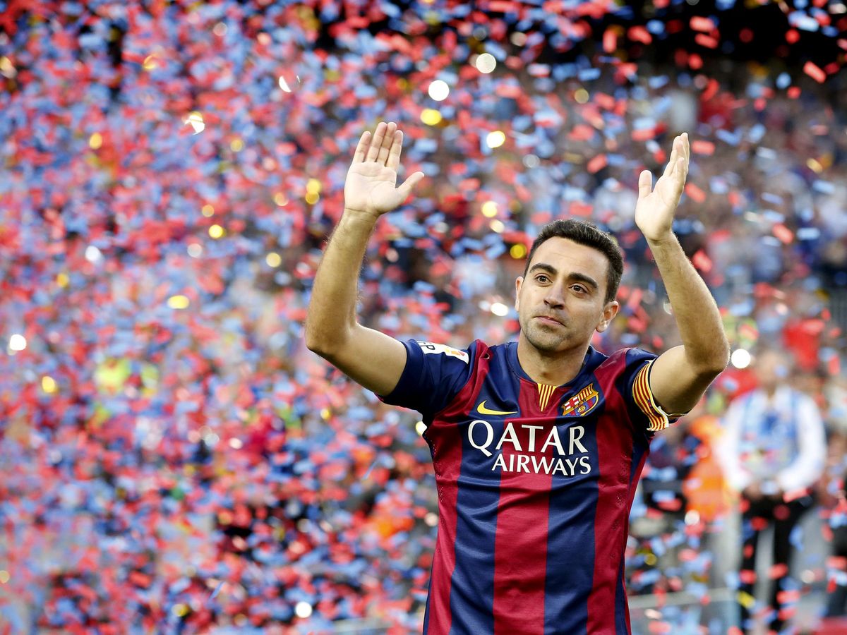 Foto: Xavi Hernández, durante un partido en el Camp Nou. (REUTERS)