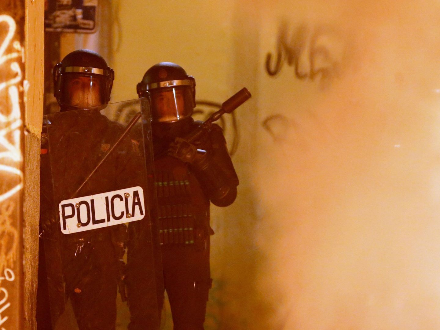 Disturbios policiales en Lavapiés. (EFE)