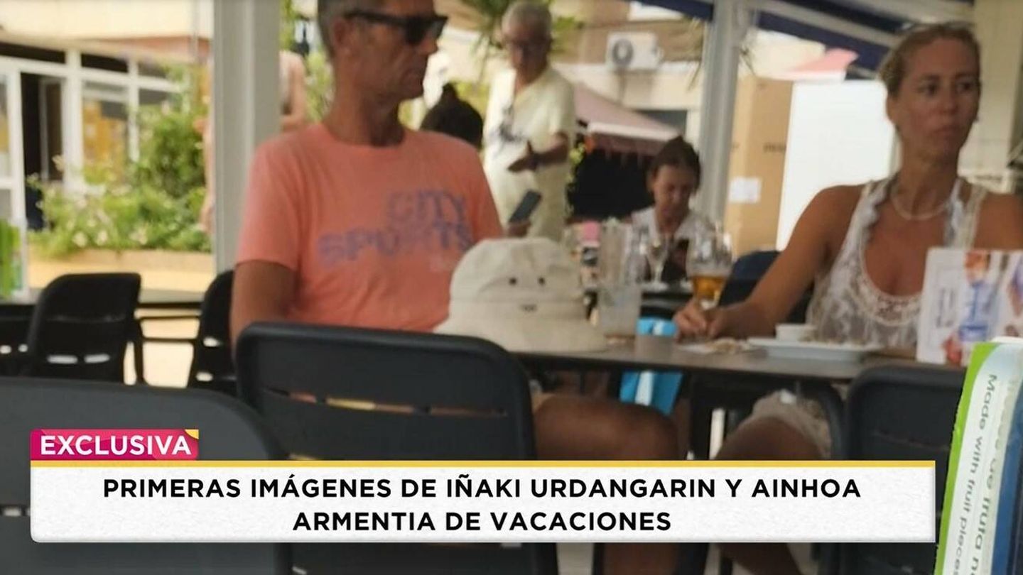 Iñaki Urdangarin y Ainhoa Armentia, en Alicante. (Captura 'Socialité')