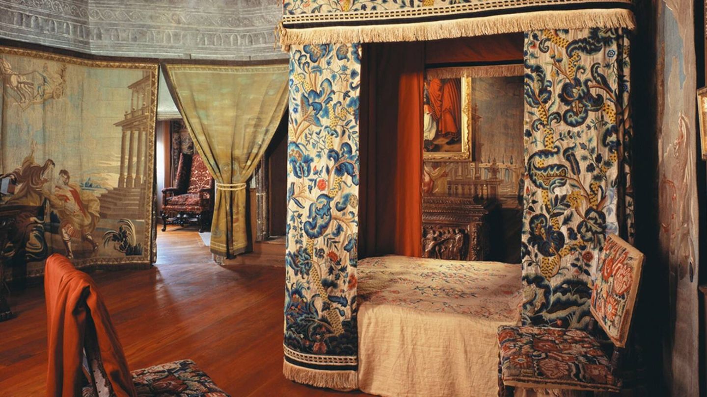 La habitación privada de la reina María I en el palacio de Holyrood, Escocia. (Cortesía/Royal Collection Trust)