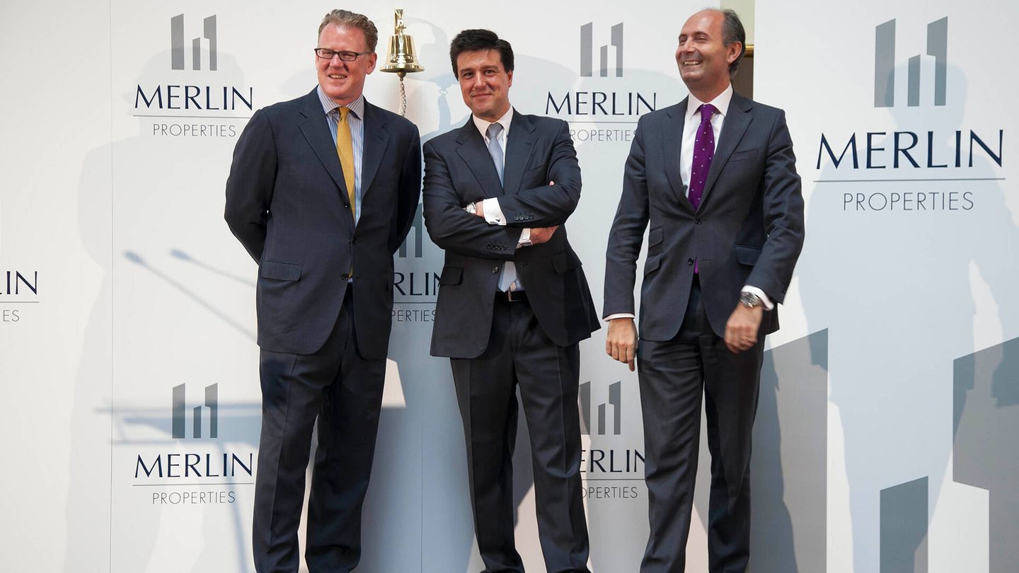 David Brush, Ismael Clemente y Miguel Ollero, fundadores de Merlin Properties.