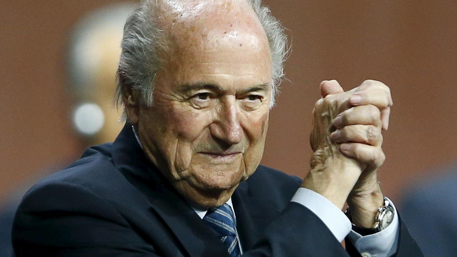 Foto: Blatter, en el momento de ser reelegido presidente de la FIFA (Reuters).