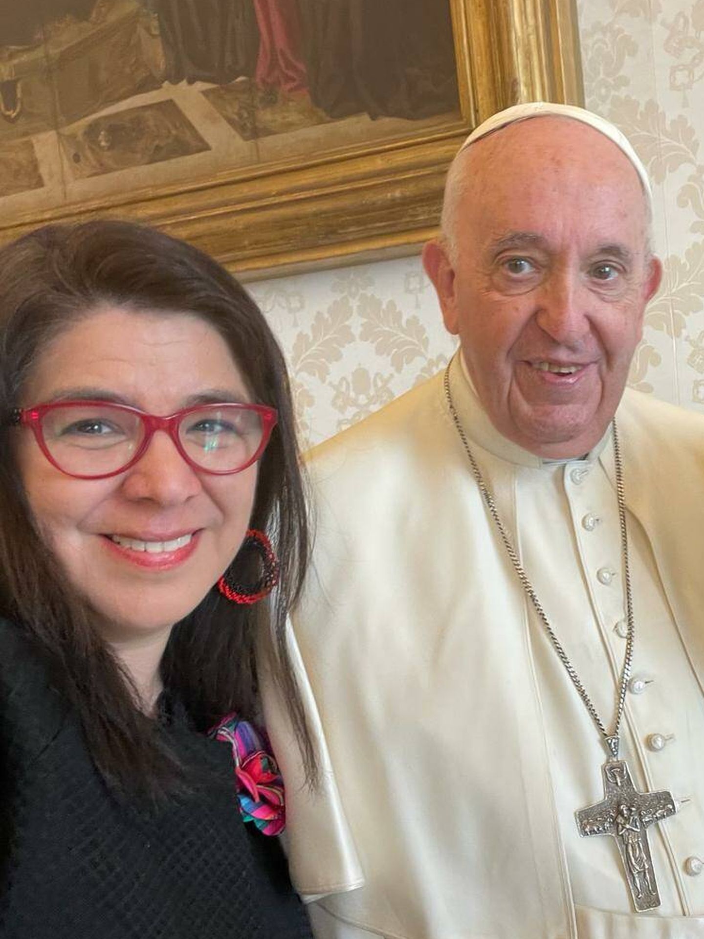 Un selfi en el Vaticano. (Cedida)