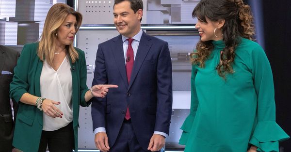 Foto: Los candidatos a la presidencia de la Junta por el PSOE, Susana Díaz, el PP, Juanma Moreno (c), y Adelante Andalucía, Teresa Rodríguez. (EFE)