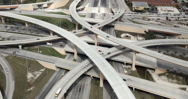 Foto: Intercambiador de autopista en Miami