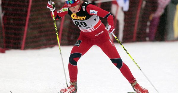 Foto: La noruega y campeona olímpica Vibeke Skofterud, en los 5KM esquí de fondo de Kuusamo, en Finlandia. (EFE)