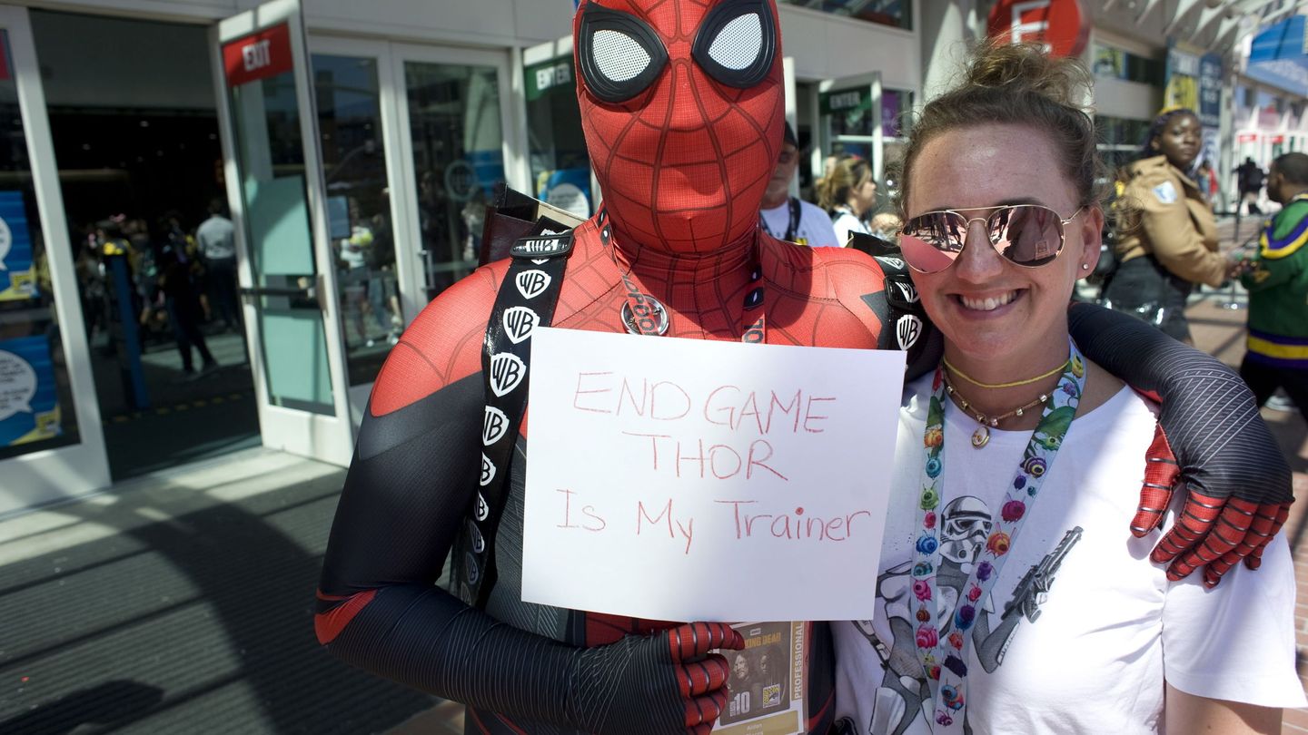 Fans en la convención Comic Con International de 2019 en San Diego, California. (EFE)