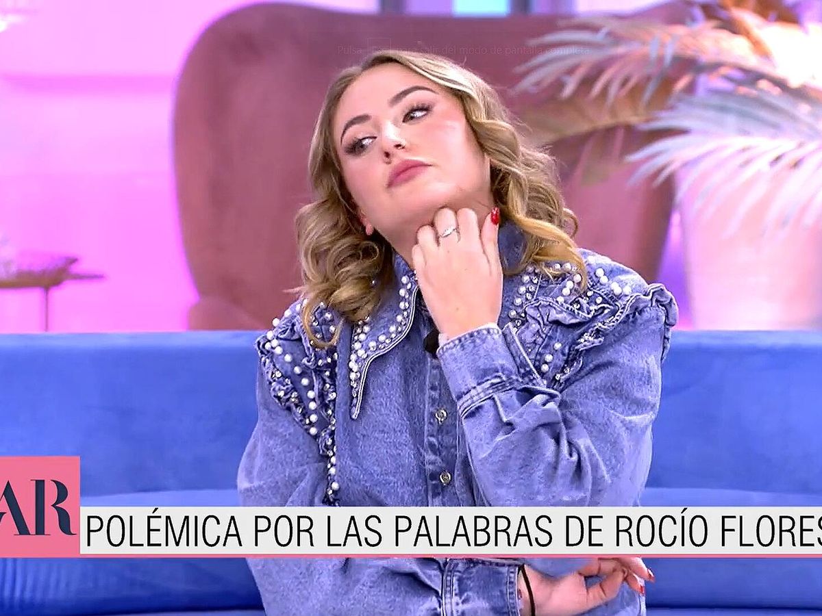 Foto: Rocío Flores, en 'El programa de Ana Rosa'. (Mediaset)