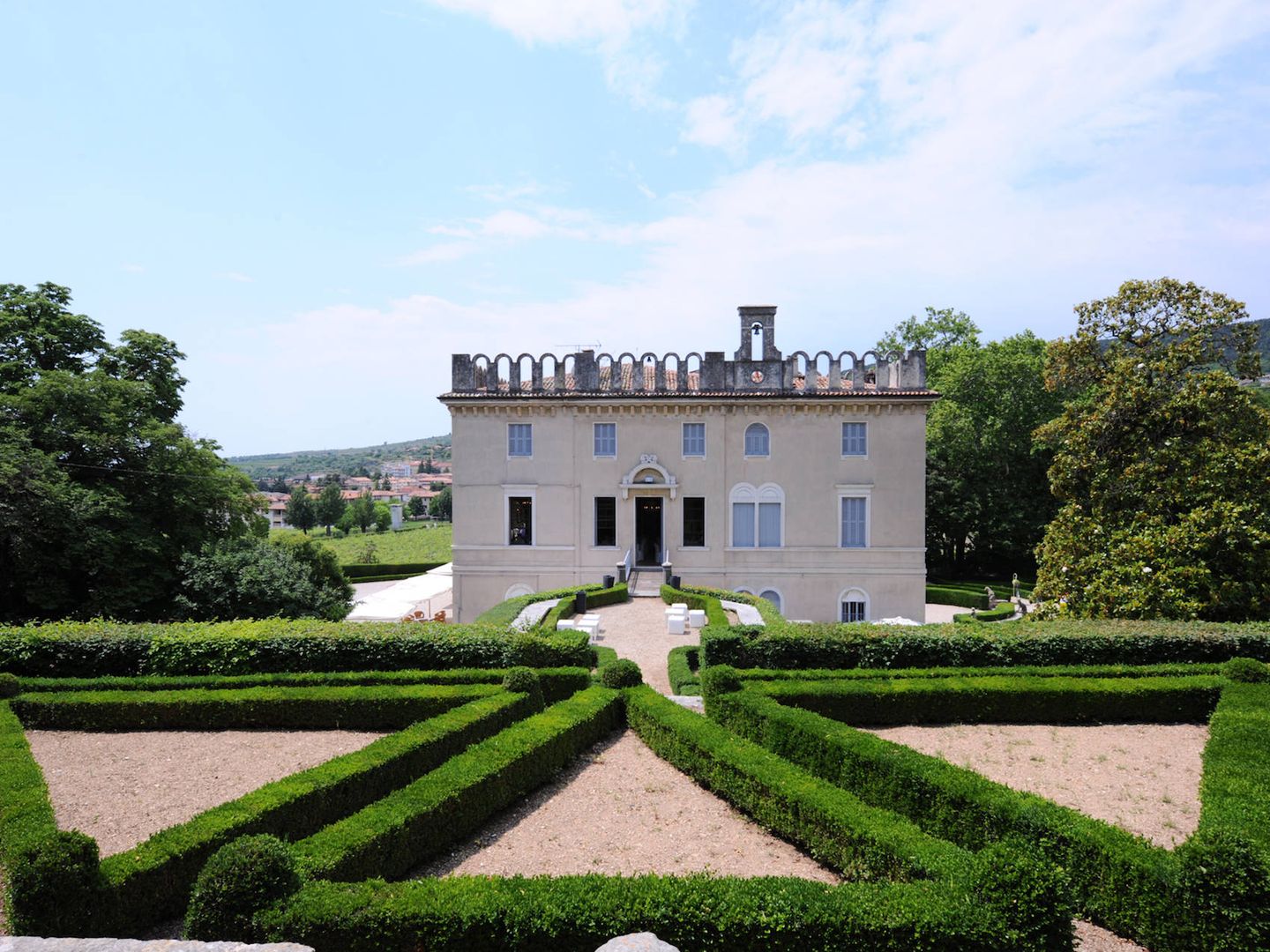 Una vista de Villa Rizzardi, hogar de Miguel Berrocal cerca de Verona. 