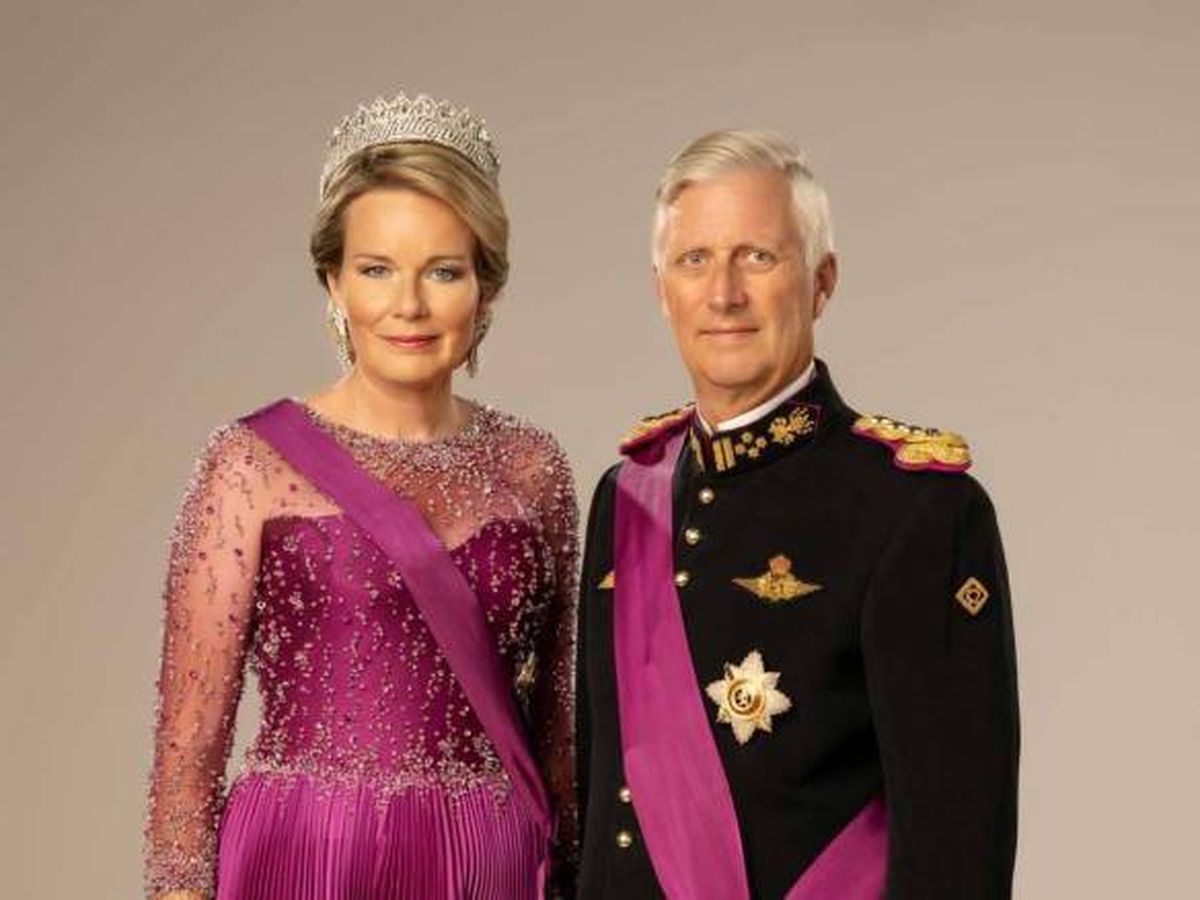 Foto: Los nuevos retratos oficiales de los reyes de Bélgica. (Casa Real belga) 