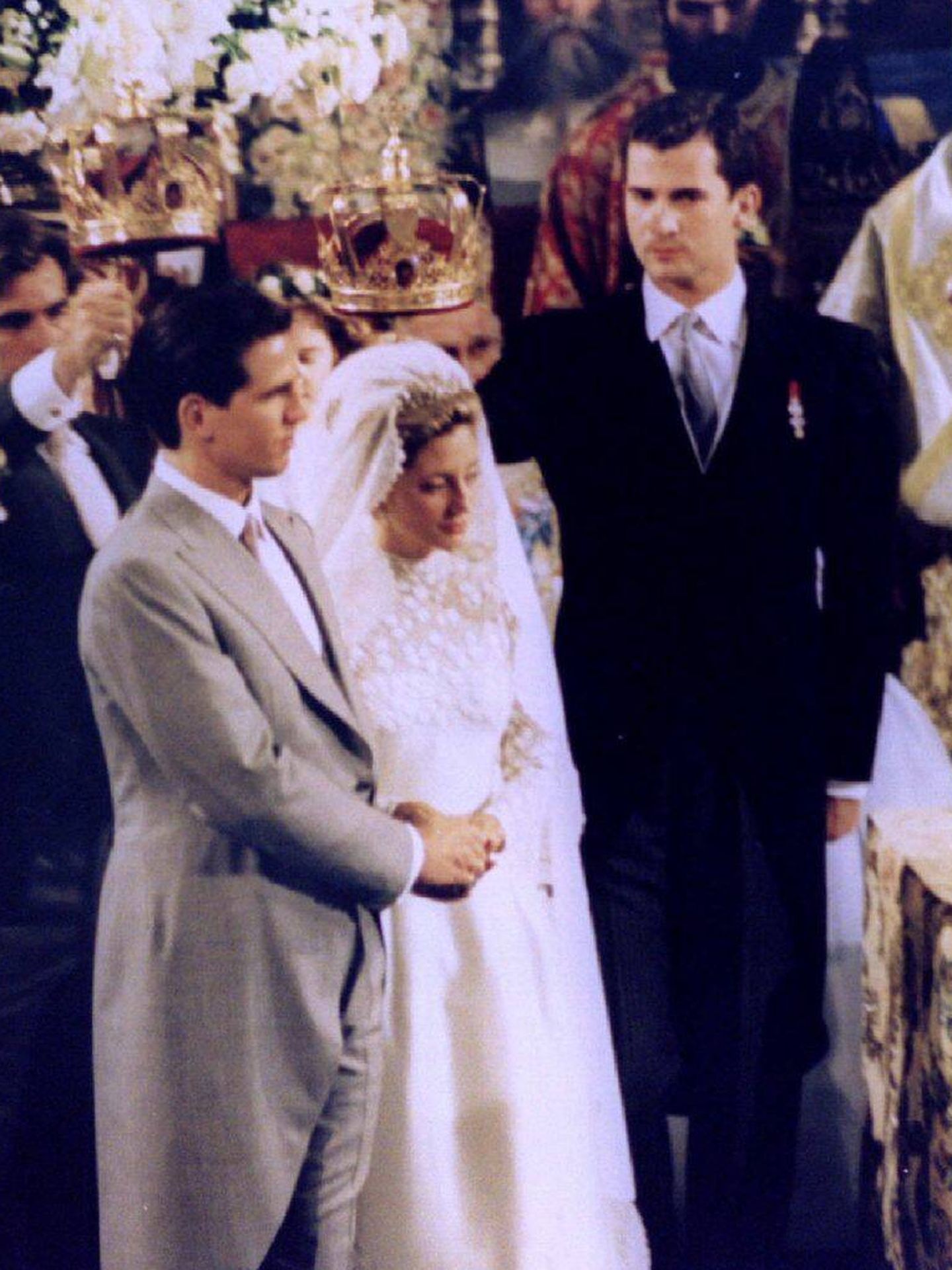 Felipe de Borbón, en la boda de su primo Pablo de Grecia y Marie-Chantal. (Reuters)