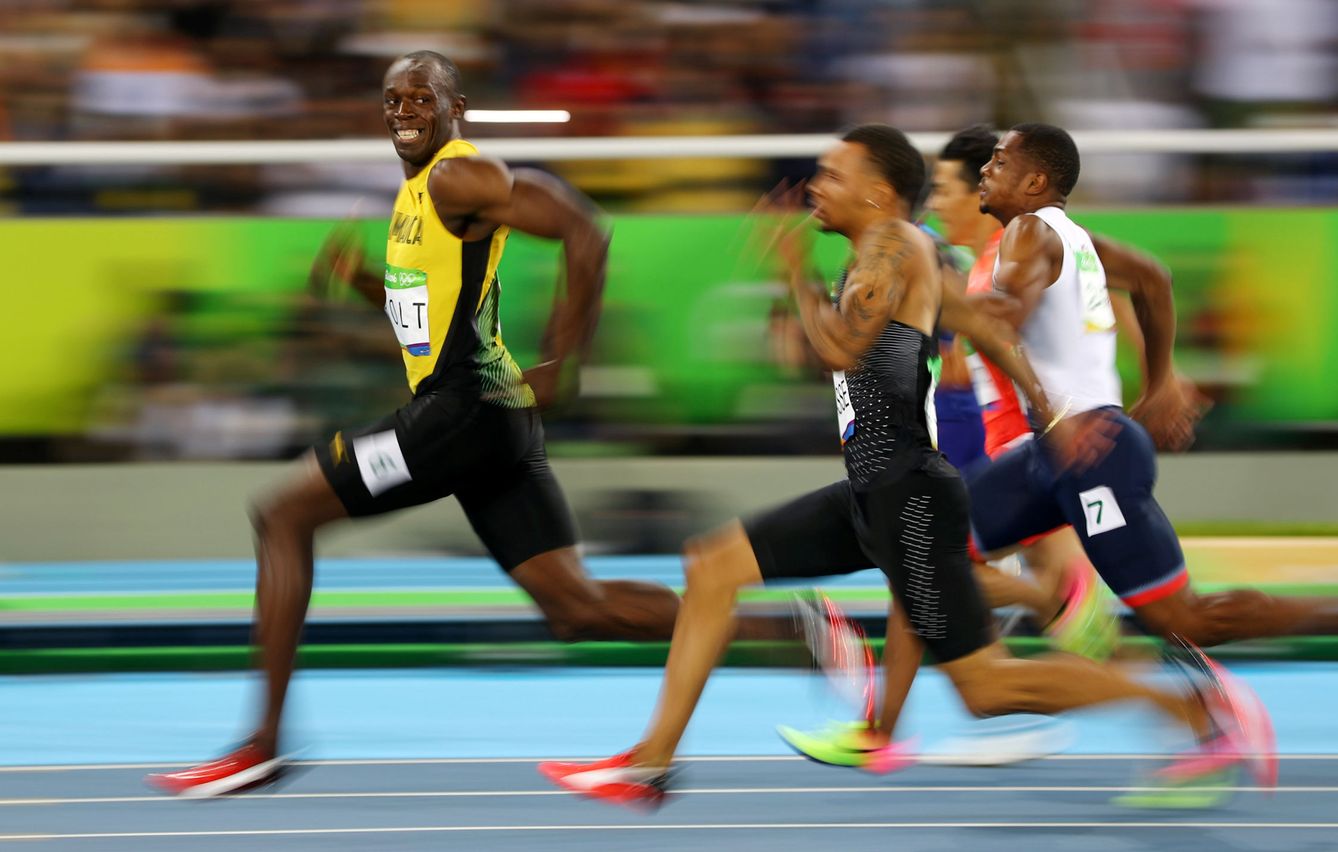 Usain Bolt, en las semifinales de los Juegos de Río. (REUTERS)