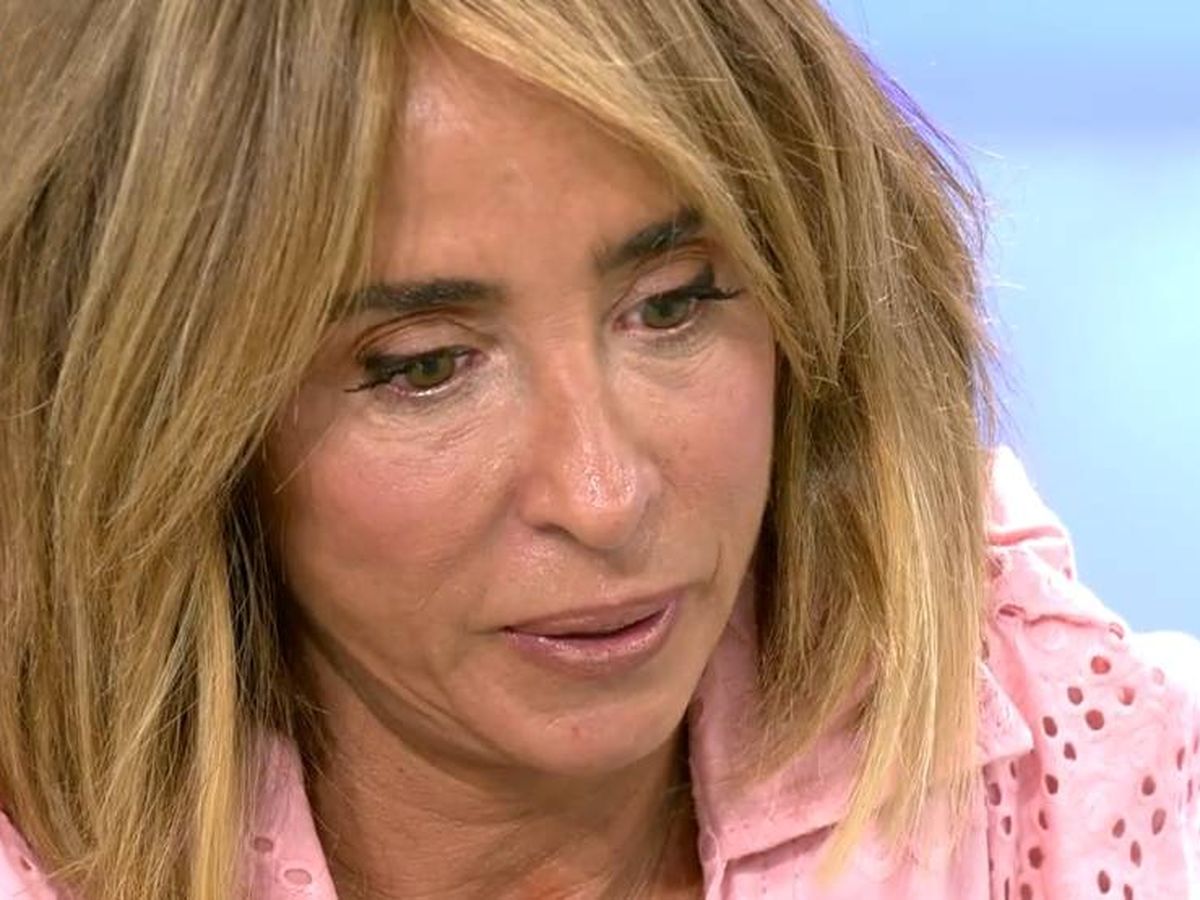 Foto: María Patiño en 'Sálvame'. (Mediaset España)