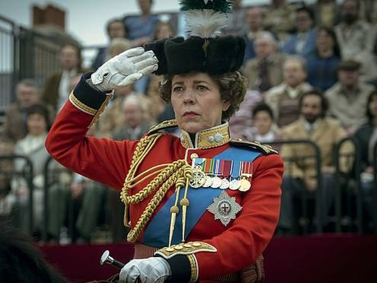  Olivia Colman, como Isabel II. (Netflix)
