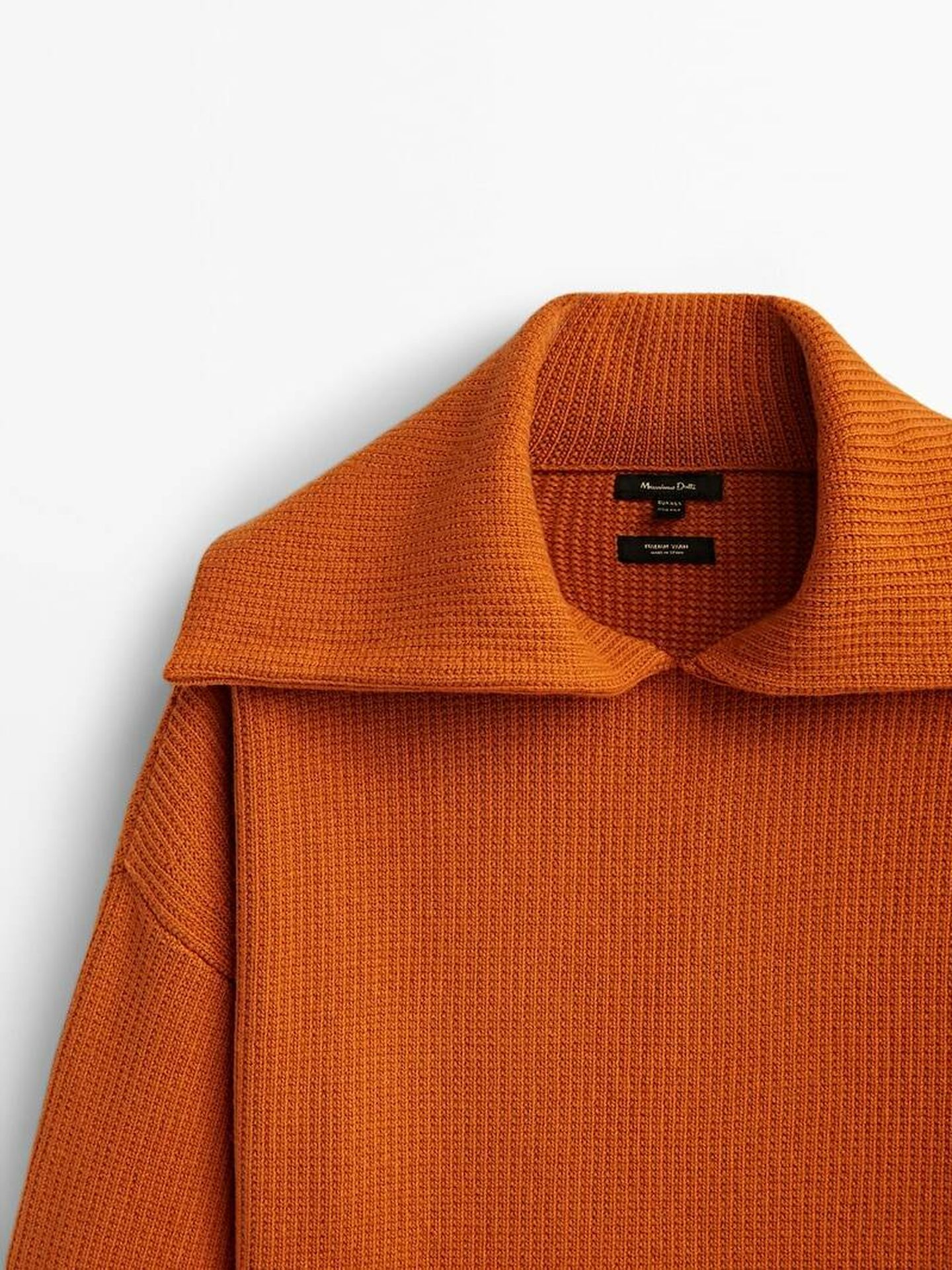 Jersey naranja 'made in Spain'. (Massimo Dutti/Cortesía)