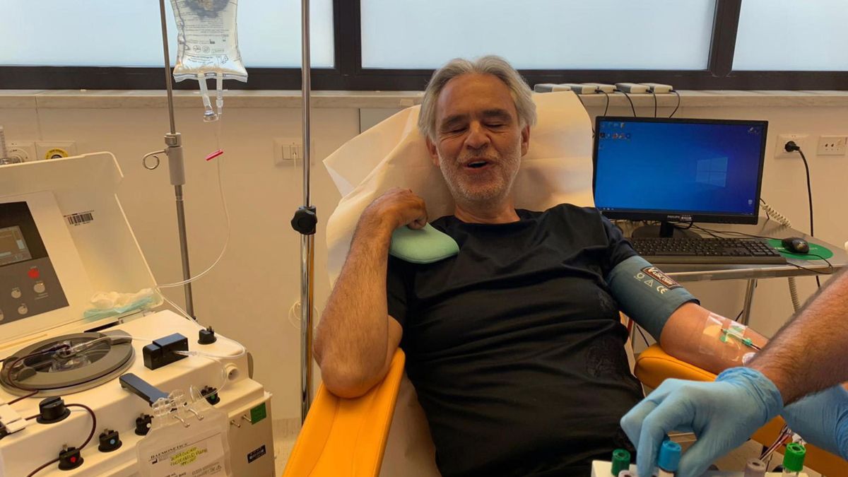 Andrea Bocelli revela que tuvo coronavirus y dona su plasma para la investigación