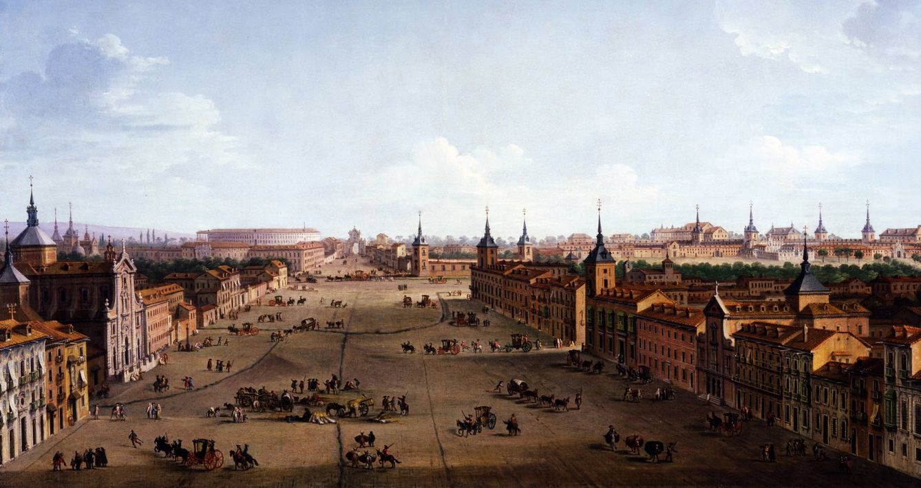 'Vista de la calle de Alcalá', Antonio Joli (1750-54).