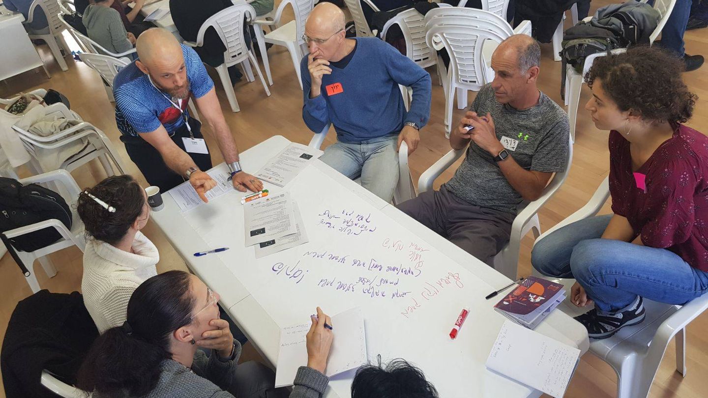Unas de las actividades del hackathon en Jaffa