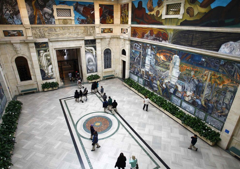 Foto: Mural de Diego Rivera en el Instituto de Arte de Detroit (Reuters)