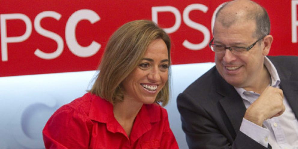 Foto: Chacón, candidata catalana del PSOE y ‘pim, pam, pum’ de PP y CiU