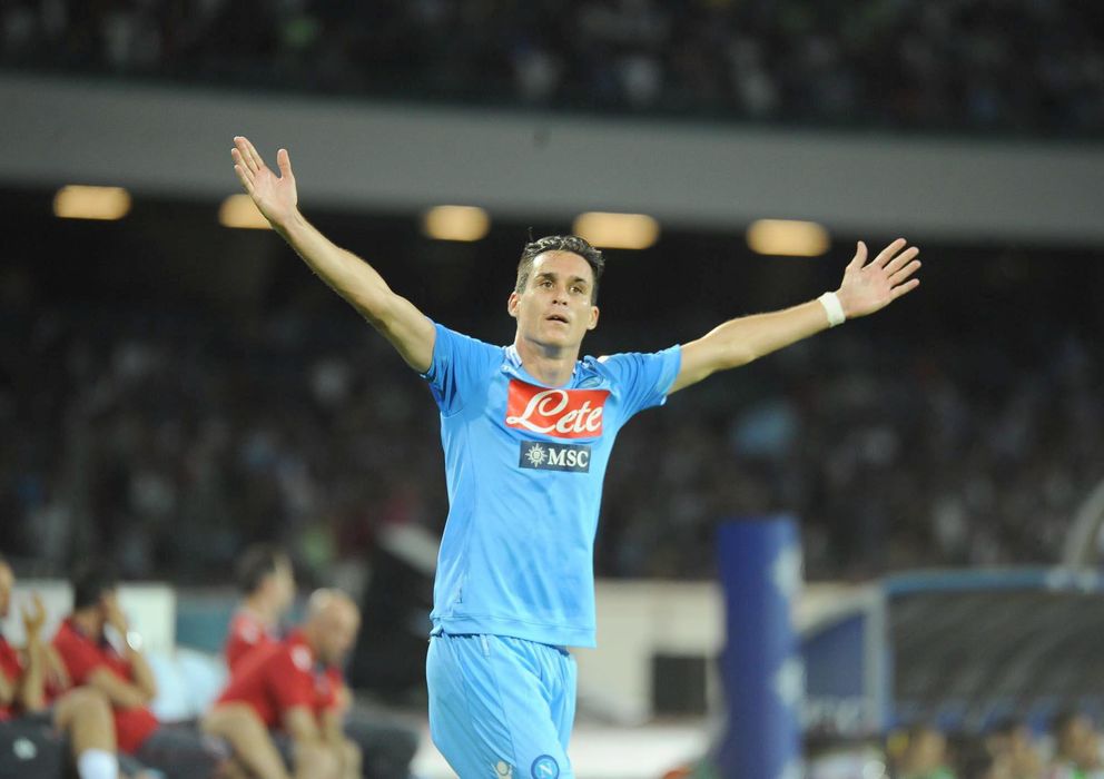 Foto: Callejón lleva marcando goles con el Nápoles desde que debutara en la Serie A.
