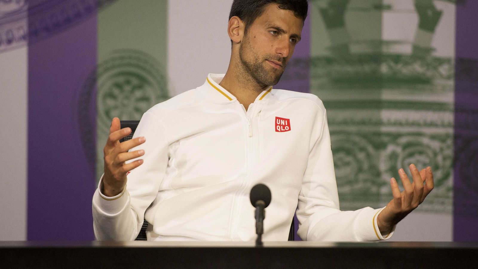 Foto: Djokovic, en sala de prensa (Reuters) 