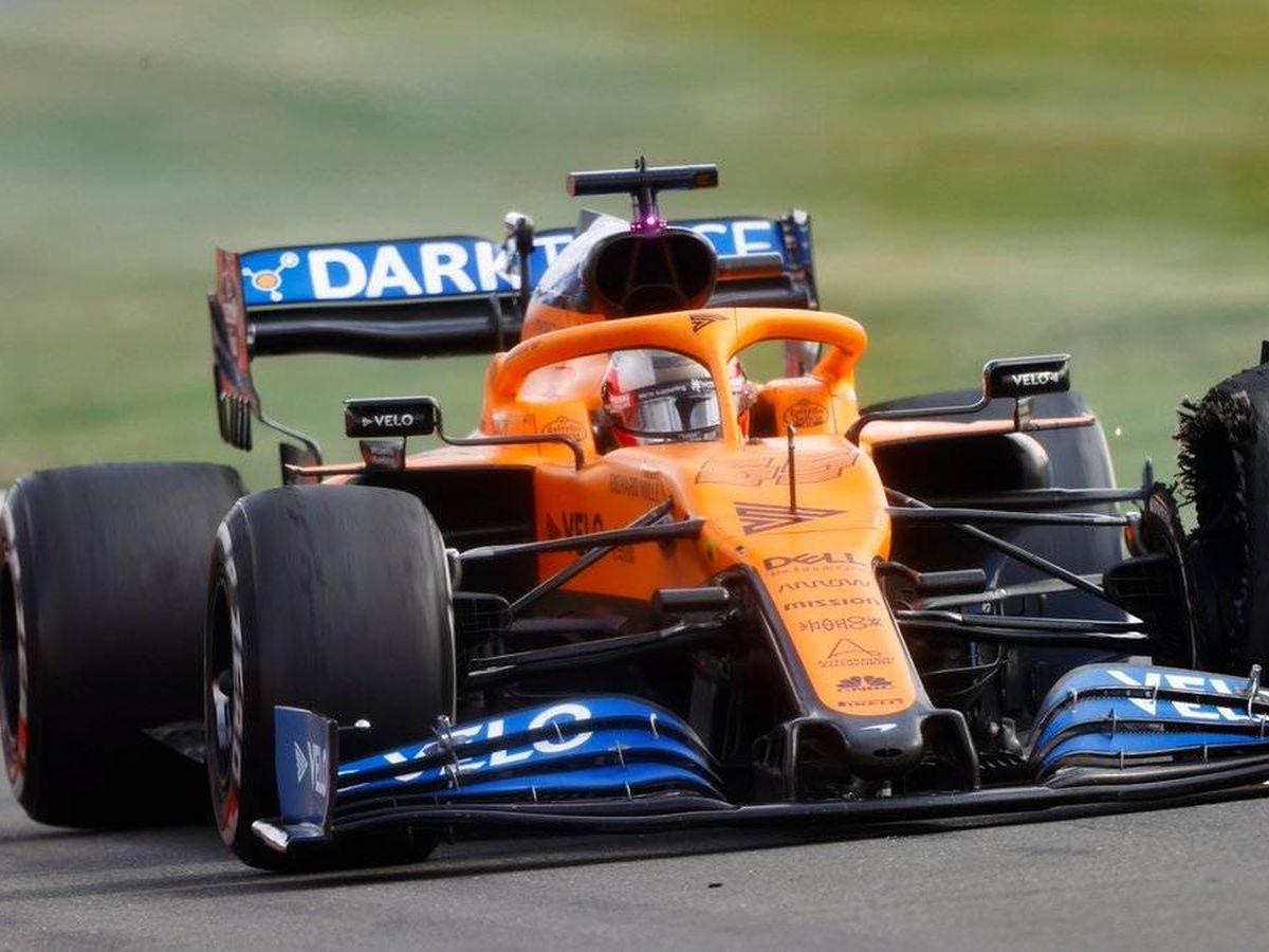 Foto: Un pinchazo inesperado a falta de vuelta y media dejó a Sainz sin el mejor resultado de 2020 (McLaren)