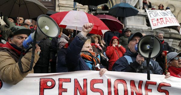 Foto: Manifestación por unas pensiones dignas en Vizcaya. (EFE)