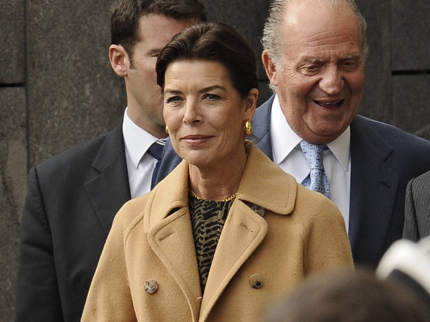 Carolina de Mónaco y el Rey emérito en una foto de archivo. (Gtres)