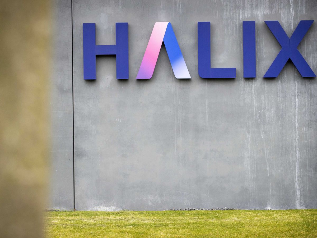 Foto: Logotipo de la farmacéutica Halix en Leiden, Países Bajos. (EFE)