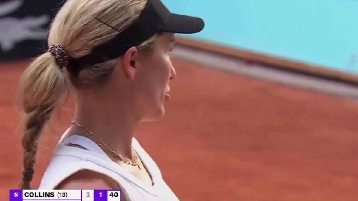 "Y ten más respeto": tensión en el Madrid Open de tenis entre la tenista Danielle Collins y un aficionado