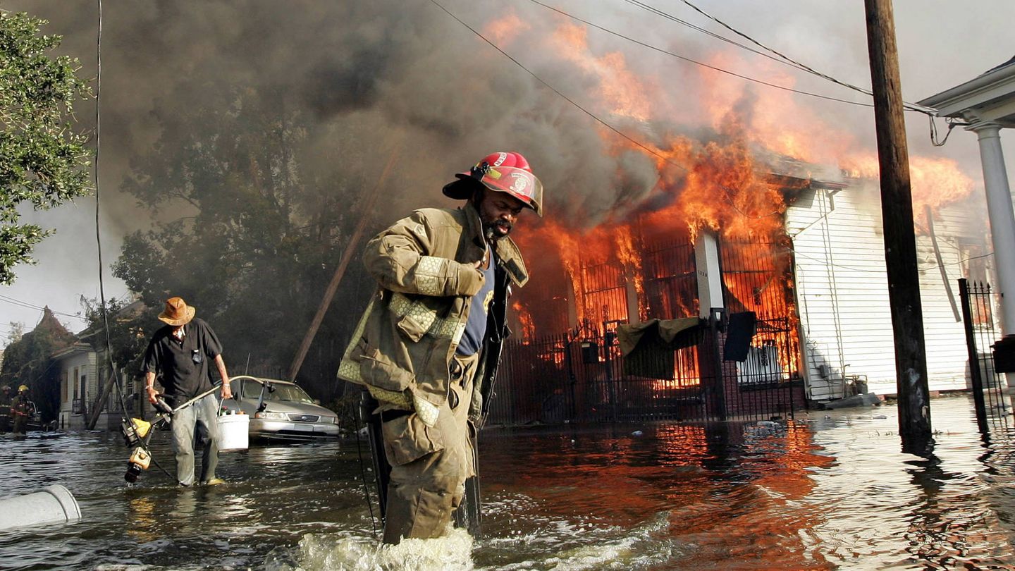 Una imagen de Nueva Orleans tras el paso del Katrina. (Reuters)